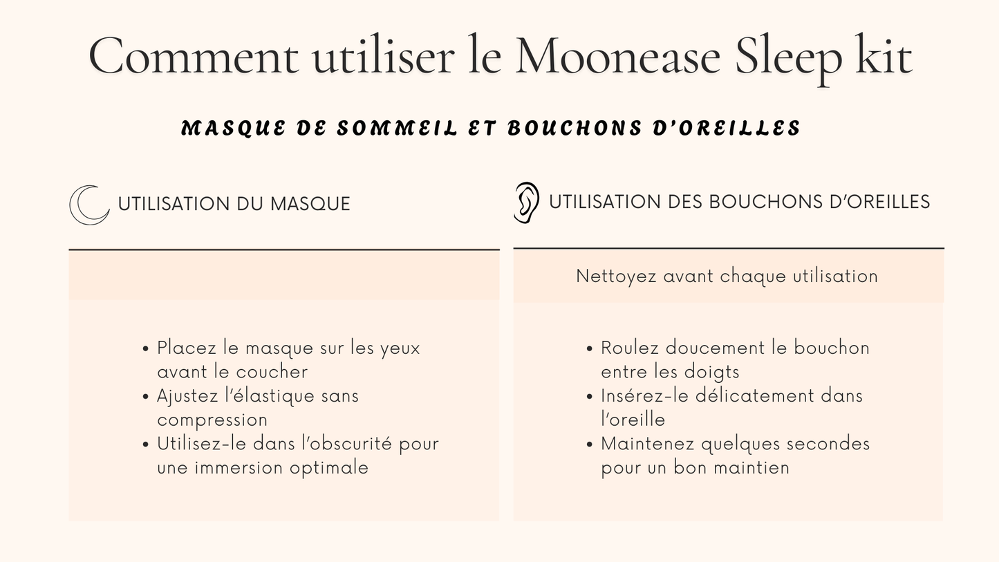Moonease Sleep Kit - Le kit essentiel pour mieux dormir